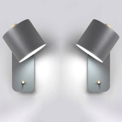 Applique murale de chambre à coucher LED élégante avec interrupteur marche/arrêt