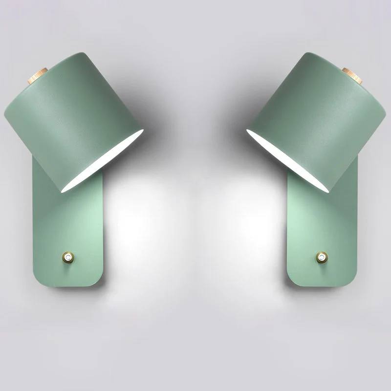 Applique murale de chambre à coucher LED élégante avec interrupteur marche/arrêt