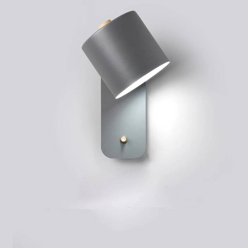 Applique murale de chambre à coucher LED élégante avec interrupteur marche/arrêt