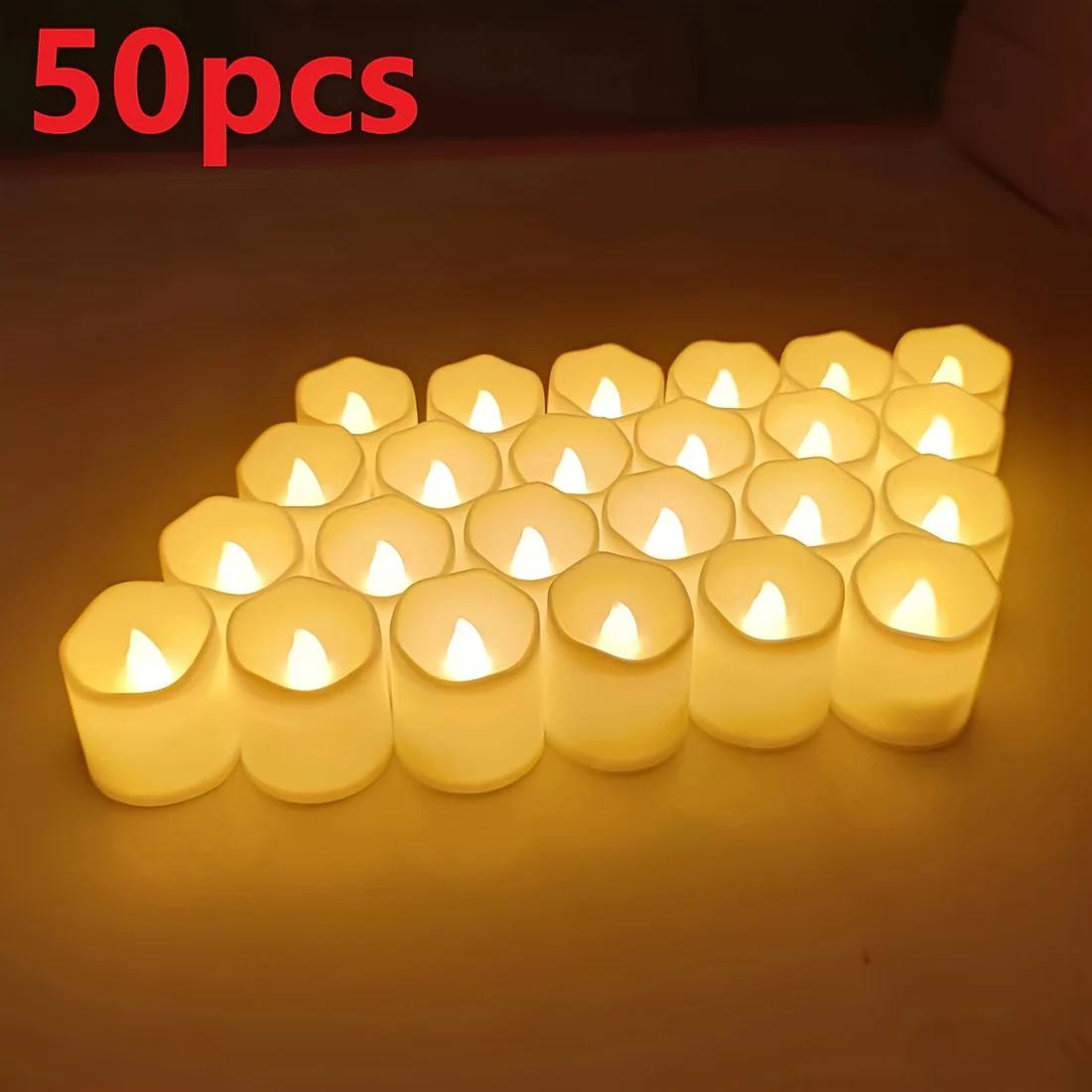 Bougies LED Chauffe-plat Blanc Chaud à Piles