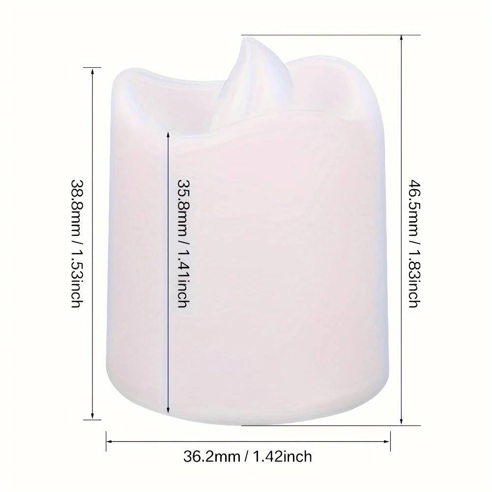 Bougies LED Chauffe-plat Blanc Chaud à Piles