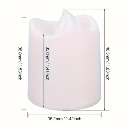 Bougies LED Chauffe-plat Blanc Chaud à Piles