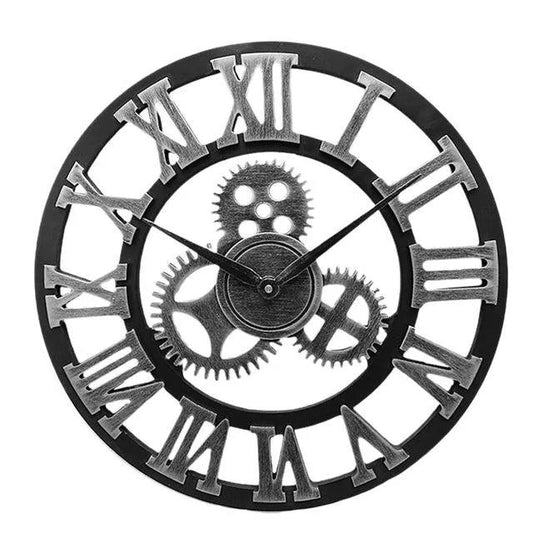 Rustic Mechanical Wall Clock with Classic Style - Ortekor