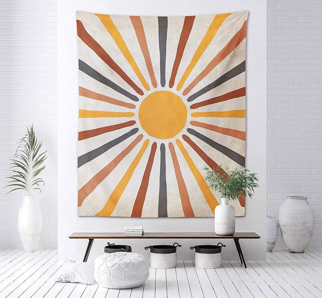 Bright Yellow Sunny Wall Hanging Decor - Ortekor