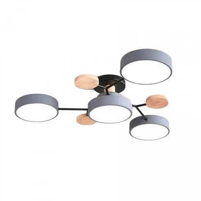 Plafonnier LED nordique élégant, style branche d'arbre