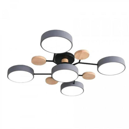 Plafonnier LED nordique élégant, style branche d'arbre