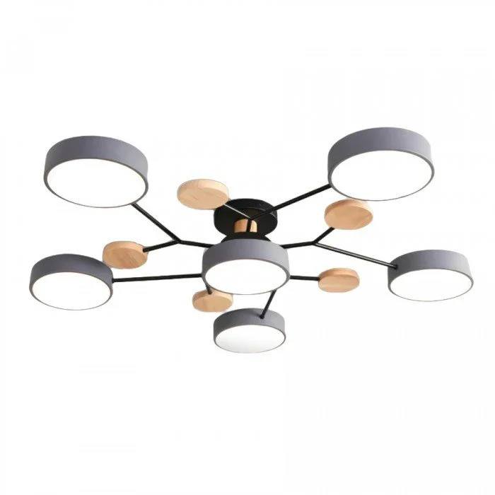 Plafonnier LED nordique élégant, style branche d'arbre