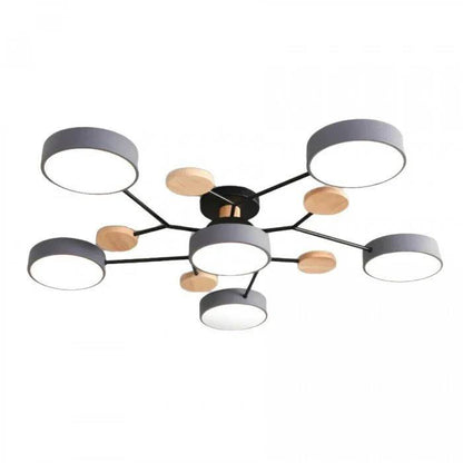 Plafonnier LED nordique élégant, style branche d'arbre