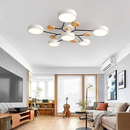 Plafonnier LED nordique élégant, style branche d'arbre