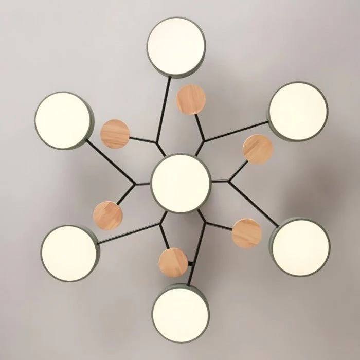 Plafonnier LED nordique élégant, style branche d'arbre