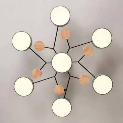 Plafonnier LED nordique élégant, style branche d'arbre