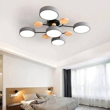 Plafonnier LED nordique élégant, style branche d'arbre