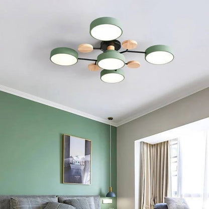 Plafonnier LED nordique élégant, style branche d'arbre