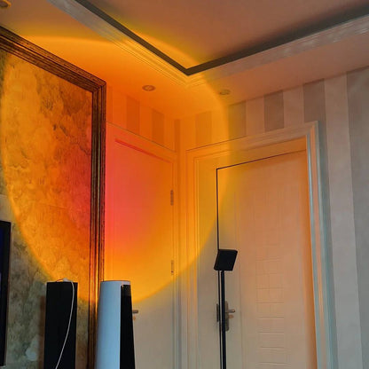Lampadaire LED élégant avec effet de lumière d'ambiance