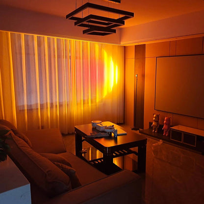 Lampadaire LED élégant avec effet de lumière d'ambiance