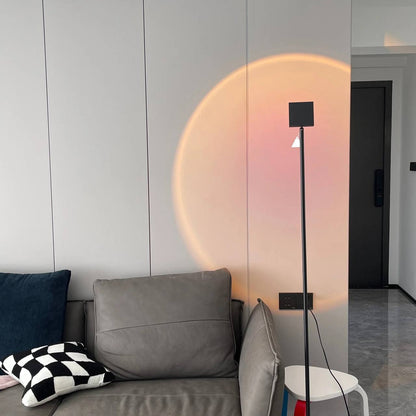 Lampadaire LED élégant avec effet de lumière d'ambiance