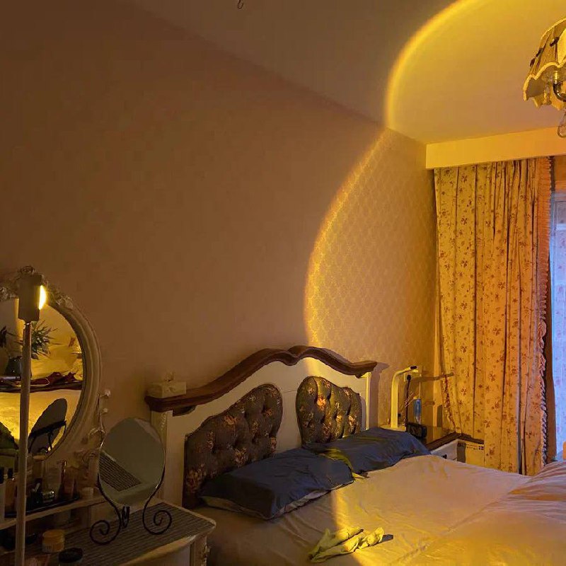 Lampadaire LED élégant avec effet de lumière d'ambiance