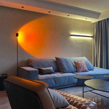 Lampadaire LED élégant avec effet de lumière d'ambiance