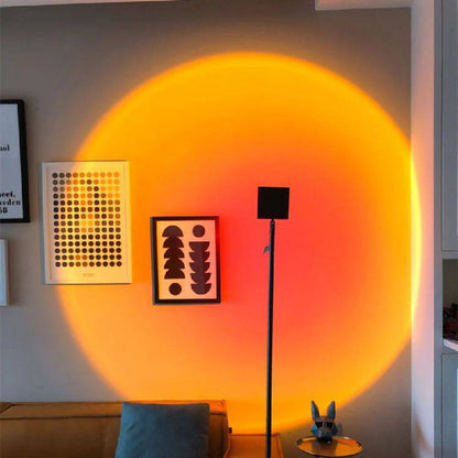 Lampadaire LED élégant avec effet de lumière d'ambiance