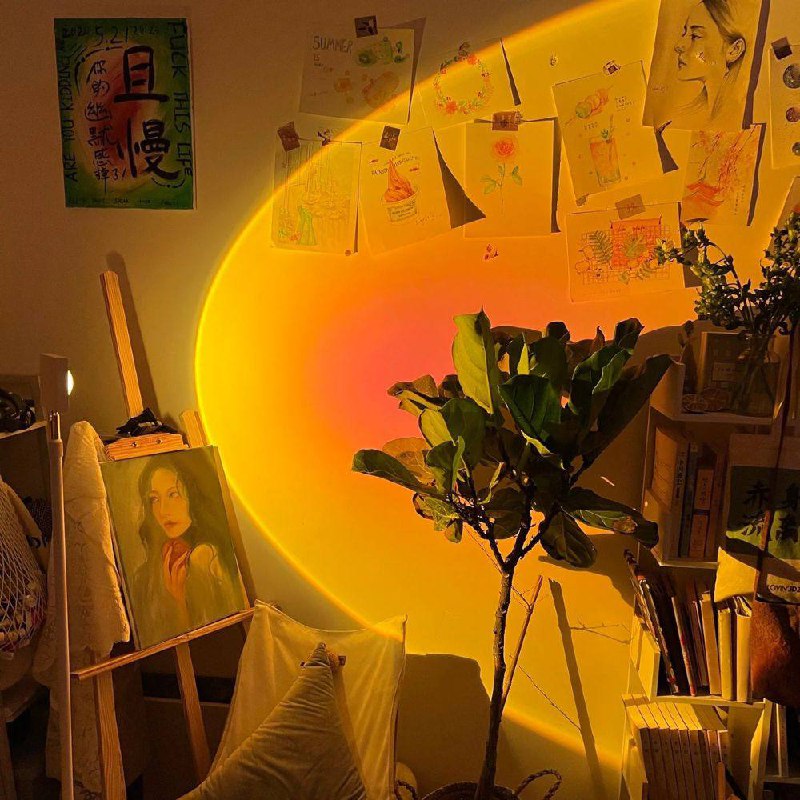 Lampadaire LED élégant avec effet de lumière d'ambiance
