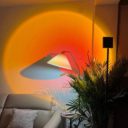 Lampadaire LED élégant avec effet de lumière d'ambiance