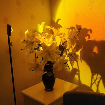Lampadaire LED élégant avec effet de lumière d'ambiance