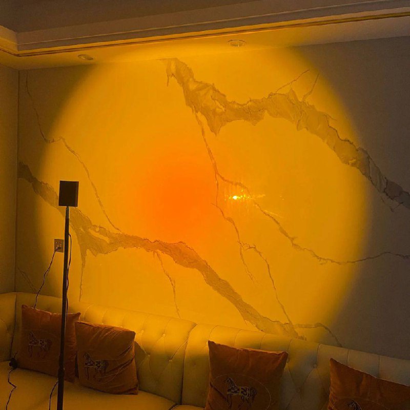 Lampadaire LED élégant avec effet de lumière d'ambiance