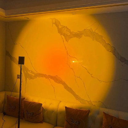 Lampadaire LED élégant avec effet de lumière d'ambiance
