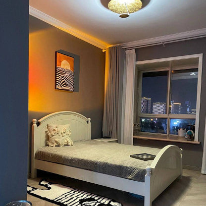 Lampadaire LED élégant avec effet de lumière d'ambiance