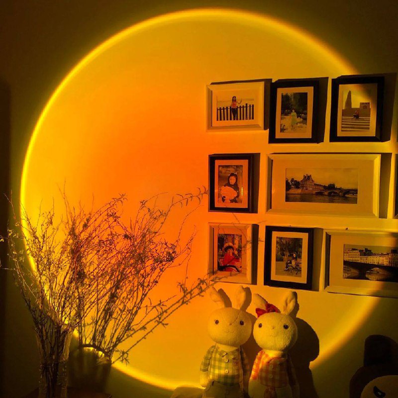 Lampadaire LED élégant avec effet de lumière d'ambiance