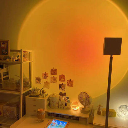 Lampadaire LED élégant avec effet de lumière d'ambiance