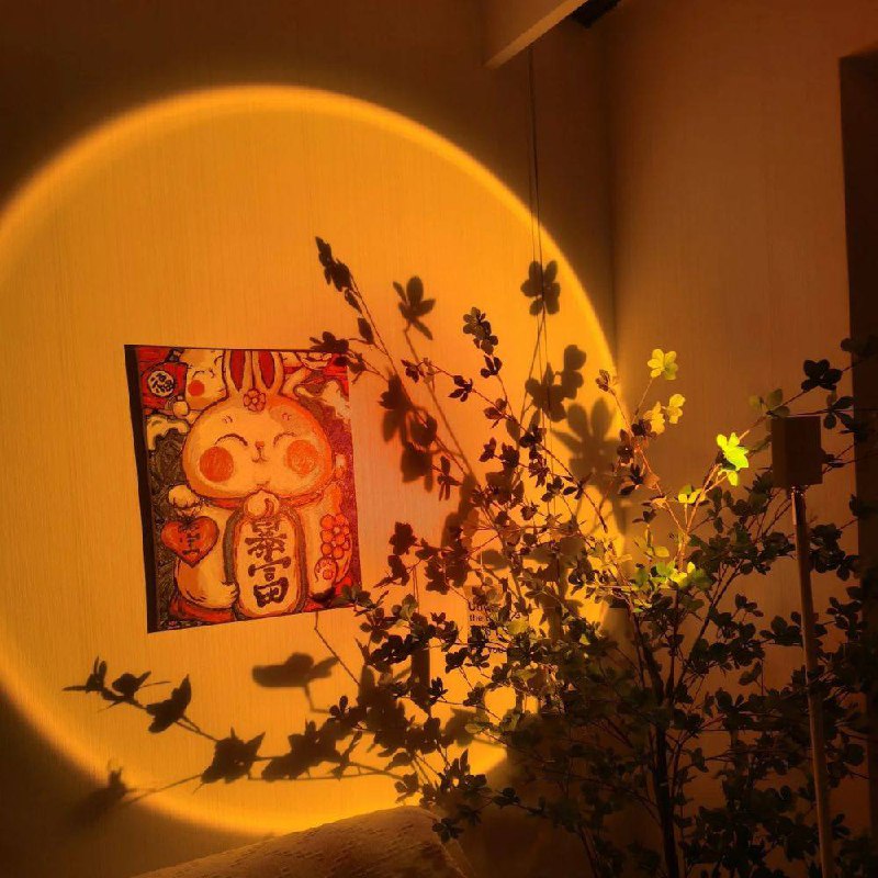 Lampadaire LED élégant avec effet de lumière d'ambiance