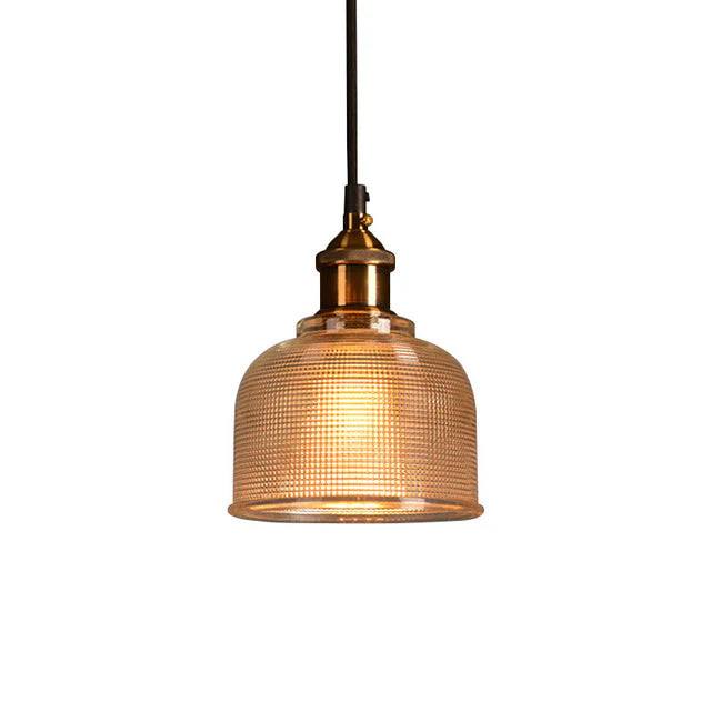 Suspension classique en verre, style traditionnel