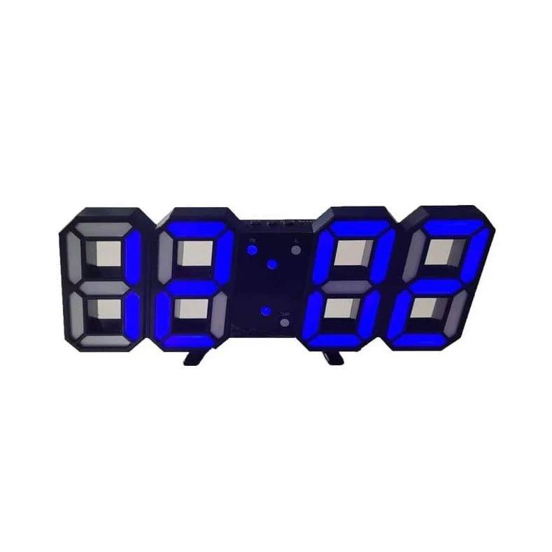 Horloge murale LED contemporaine avec luminosité réglable
