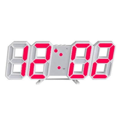 Horloge murale LED contemporaine avec luminosité réglable