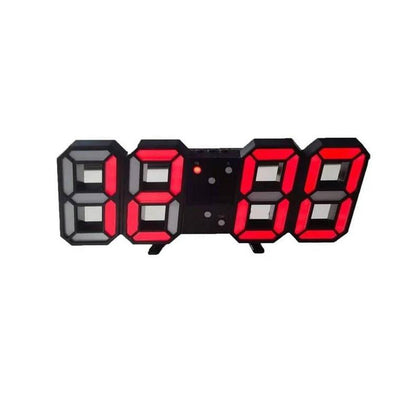 Horloge murale LED contemporaine avec luminosité réglable