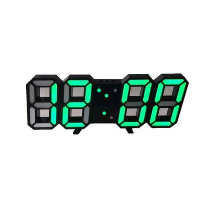 Horloge murale LED contemporaine avec luminosité réglable