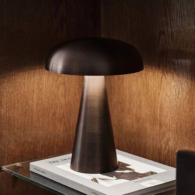 Lampe de bureau portable LED style champignon