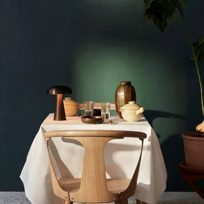 Lampe de bureau portable LED style champignon