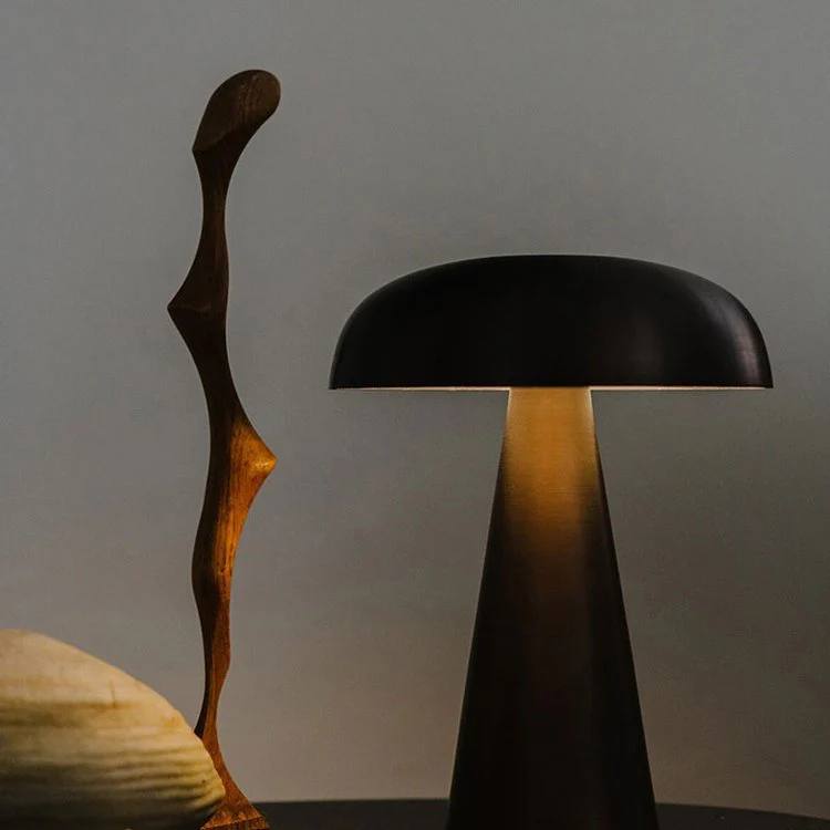Lampe de bureau portable LED style champignon