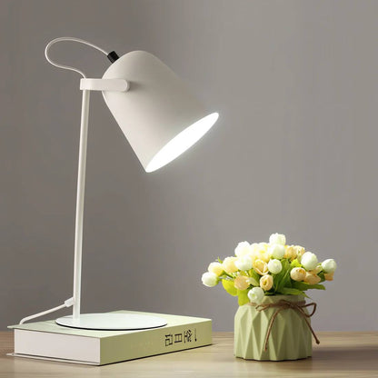 Lampe de table chic en verre, Lampe de bureau élégante et réglable