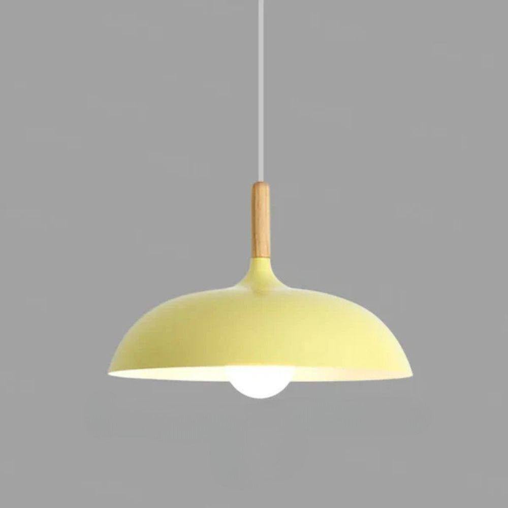 Plafonnier Rustique en Bois, Finition Chêne Naturel