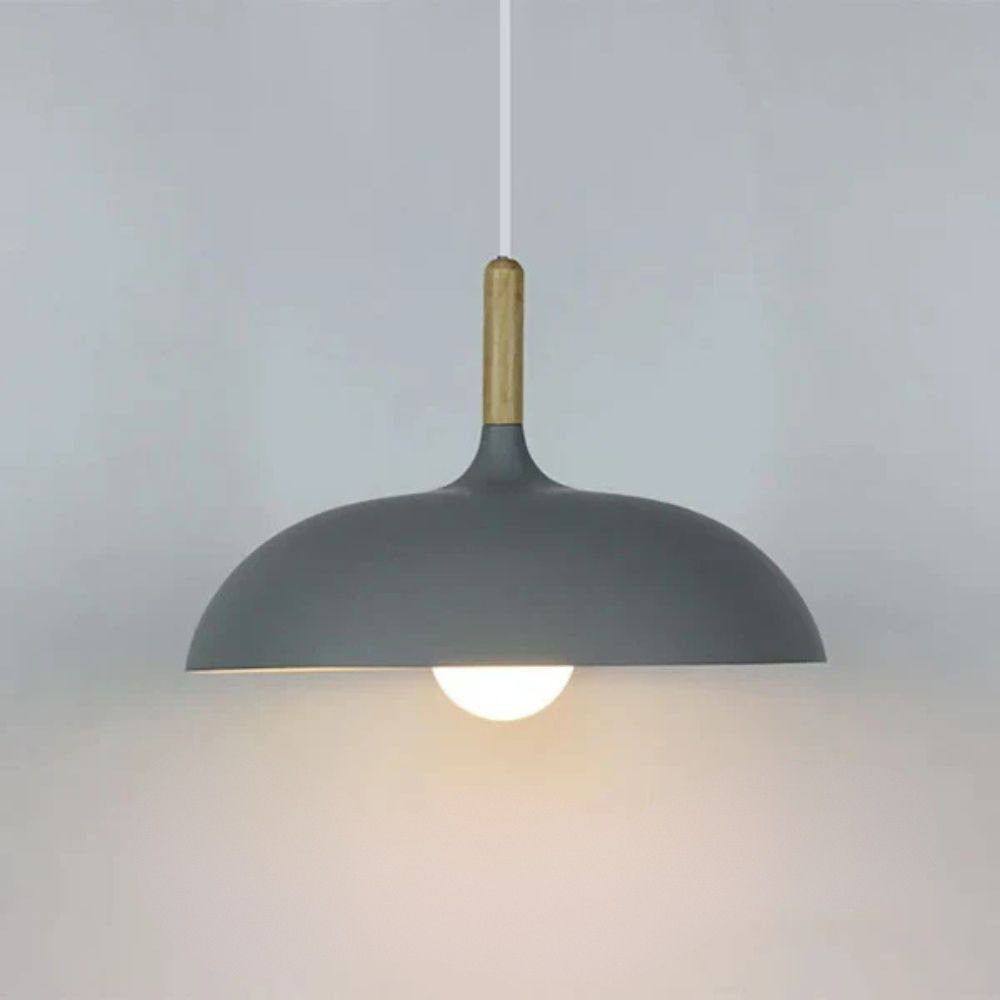 Plafonnier Rustique en Bois, Finition Chêne Naturel