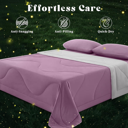Cooling Comforter | Double-Sided Cooling Blanket for Hot Sleepers | Breathable Ice Fabric for Ultimate Comfort