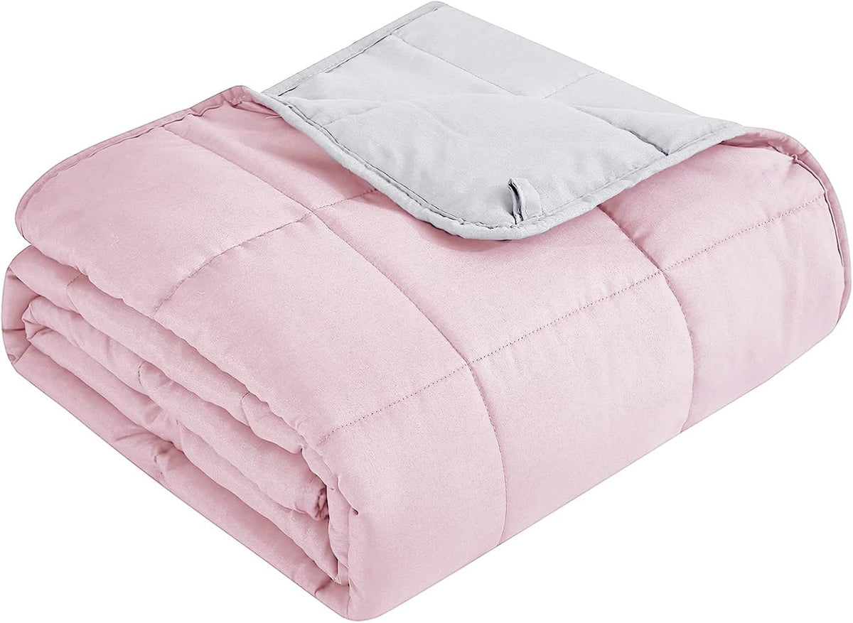 Confort douillet | Couverture lestée en microfibre rafraîchissante | Douceur toutes saisons pour une relaxation ultime