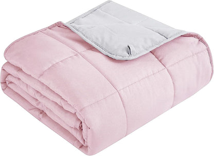 Confort douillet | Couverture lestée en microfibre rafraîchissante | Douceur toutes saisons pour une relaxation ultime