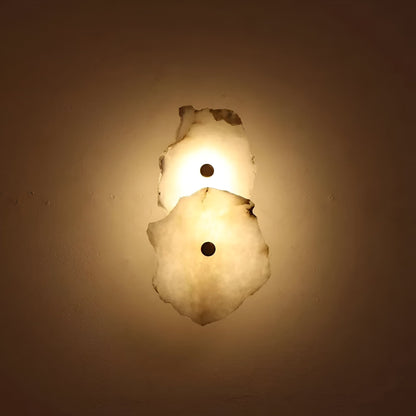 Stone Sconce Light LED Warm Glow for Stairs Entryway Vertical Mount Accent Fixture 5-Inch Contemporary Wall Lighting for Narrow Spaces