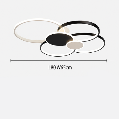 Dimmable LED Flush Mount Ceiling Light with Remote Control - Ultra-Slim Aluminum Design for Bedroom, Living Room & Kitchen