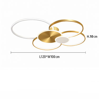 Dimmable LED Flush Mount Ceiling Light with Remote Control - Ultra-Slim Aluminum Design for Bedroom, Living Room & Kitchen