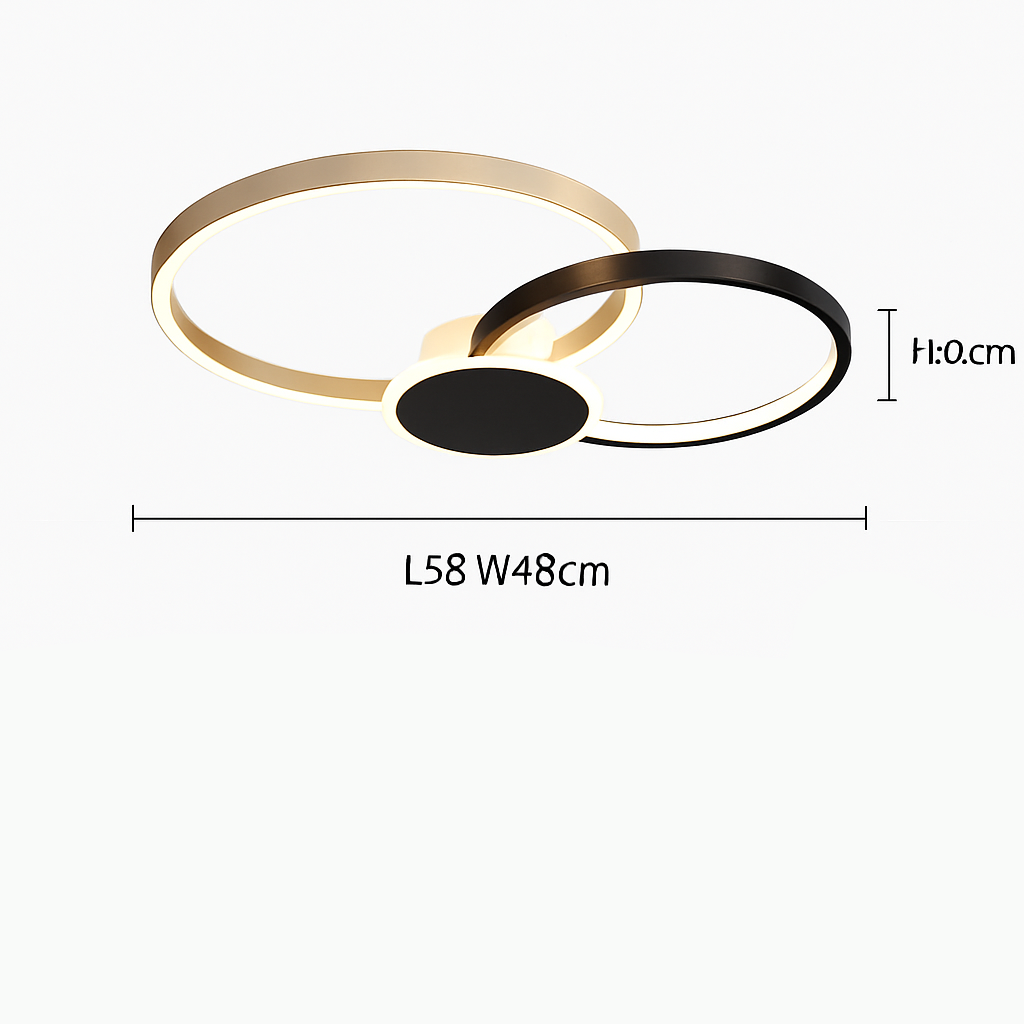 Dimmable LED Flush Mount Ceiling Light with Remote Control - Ultra-Slim Aluminum Design for Bedroom, Living Room & Kitchen
